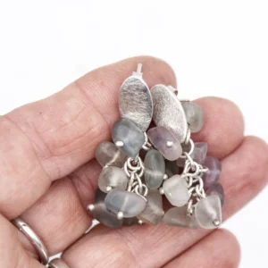 Boucles d'oreilles fluorite