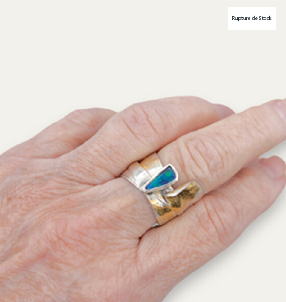 BAGUE OPALE NOIRE