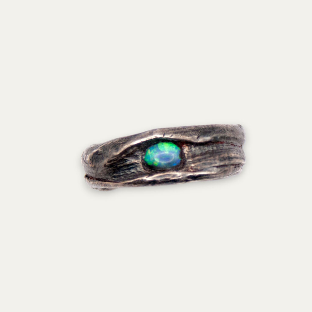 BAGUE OPALE NOIRE